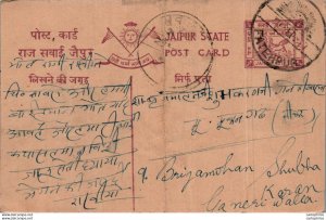 Jaipur Postal Stationery Fatehpur cds