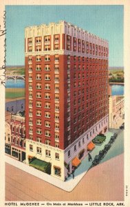 Vintage Postcard 1930's Hotel McGehee Main Markham Little Rock Arkansas