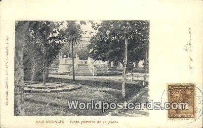 Vista Parcial de la Plaza San Nicolas Argentina Postal Used Unknown 