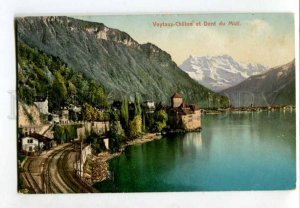 401393 SWITZERLAND Veytaux-Chillon Dent du Midi Vintage PC