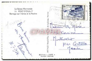 Postcard Modern Switzerland Normandy Bridge & Dam # 39Ouilly on & # 39orne an...