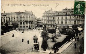 CPA MONTPELLIER - Square de la Préfecture - Rue Nationale (511248)