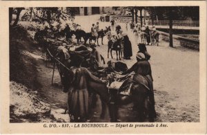 CPA La Bourboule depart de promenade a Ane (1239196)