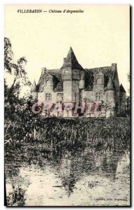 Old Postcard Villebadin Chateau d & # 39Argentelles