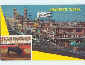 Pre-1980 SHOPS ALONG THE STREET Tijuana - Baja California Mexico F5777@