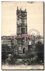 Old Postcard Paris Eglise Saint Jacques