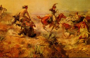 Gilcrease Museum Jerked Down By Charles Marion Russel