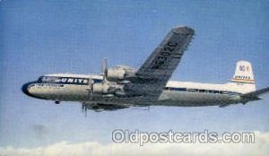 United's New DC-7 Airplane, Aviation, 1957 postal used 1957