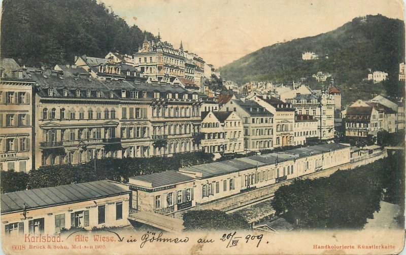 Czech Republic Postcard Karlsbad Karlovy Vary