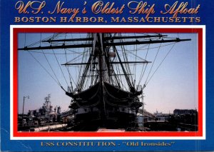 Massachusetts Boston Harbor Charlestown Navy Yard USS Constitution Old ...