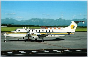 Airplane Beechcraft 1900C Airliner V5-LTB (cn UB-29) of Air Namibia Postcard