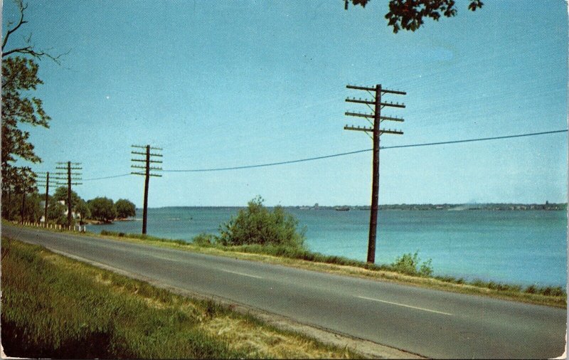 St Lawrence River Cornwall Brockville Ontario Canada Postcard VTG UNP Vintage 