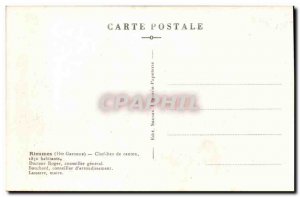 Rieumes Old Postcard Head of Canton Dr. Roger Bouchard advisor General Lasser...
