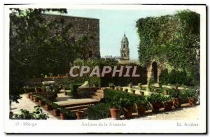 Postcard Modern Malaga Jardines de la Alcazaba