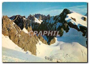 Postcard Modern Massif of Oisans Ecrins Col Roche Faurio and Meije