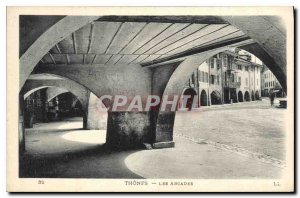 Old Postcard Thones Les Arcades