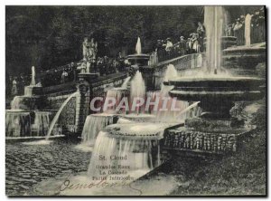 Postcard Old St Cloud Fountains Cascade Part Inferieure