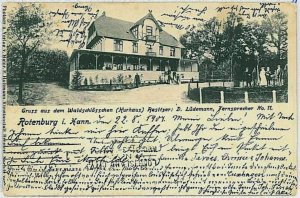 33066 - postcards VINTAGE POSTCARD - Germany GERMANY - Rotenburg 1904-