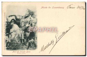 Old Postcard Paris Musee du Luxembourg Death of Joseph Bara