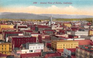 EUREKA, California  CA    BIRDSEYE VIEW OF DOWNTOWN AREA   ca1910's Postcard