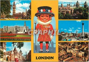 Postcard Modern London Houses of Parliament Buckingham Palace Law Courts