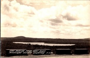 RPPC Lake Medora from West Bluff, Michigan Copper Country Vintage Postcard L80