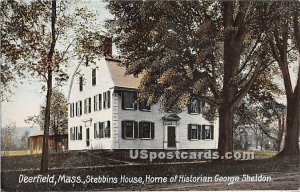 Stebbins House, Home of the Historian George Sheldon - Deerfield, MA