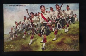 su3731 - The Gordon Highlanders - Artist Harry Payne - Tuck's postcard No.9884