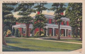 Maine Ellsworth The Black House Built 1802 Woodlawn