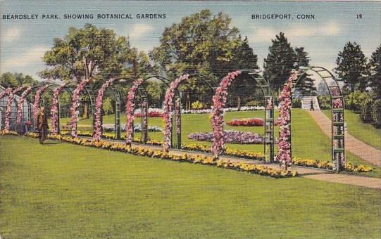 Beardsley Park Showing Botanical Gardens Bridgeport Connecticut 1950