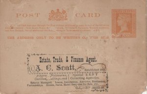 Melbourne Real Estate Finance Agent Antique Australia Postcard