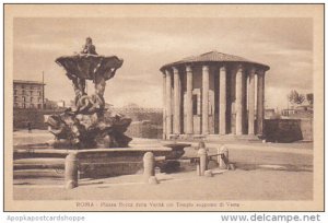 Italy Roma Rome Piazza Bocca della Verita col Templo supposts di Vesta