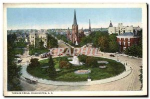 Old Postcard Thomas Circle Washington D C.
