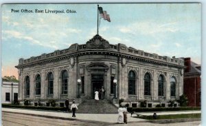 EAST LIVERPOOL, Ohio OH   POST OFFICE  1909  Postcard