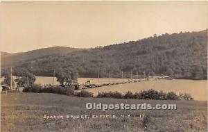 Shaker Bridge, real photo Enfield, New Hampshire, NH, USA Unused 