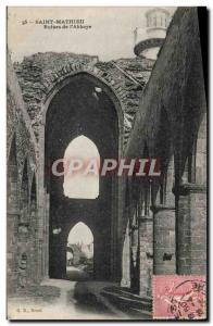 Old Postcard Ruins Of St. Matthew I & # 39Abbaye