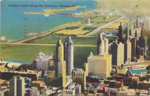 United States Chicago Illinois looking south along the Lakefront panorama