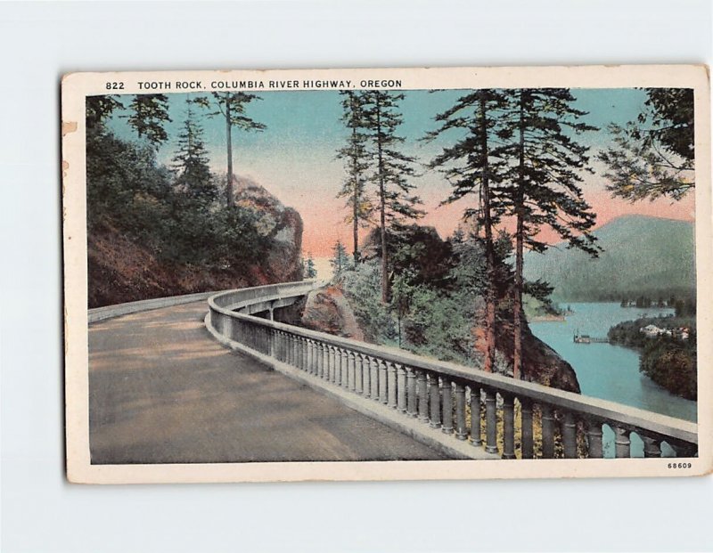 Postcard Tooth Rock, Columbia River Highway, Oregon