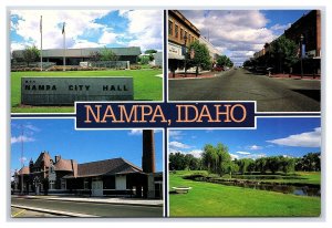 Postcard Continental Multi View Nampa Idaho