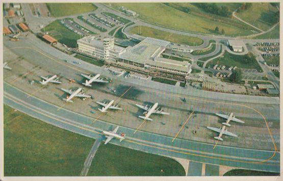 Flughaven Restaurant Zurich Swiss Airport Postcard