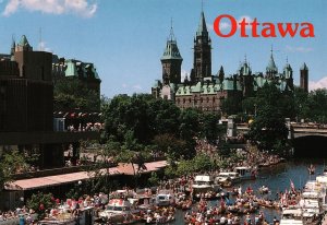 CONTINENTAL SIZE POSTCARD FESTIVAL OF SPRING AT OTTAWA CANADA