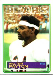 1983 Topps Football Card Walter Payton Chicago Bears