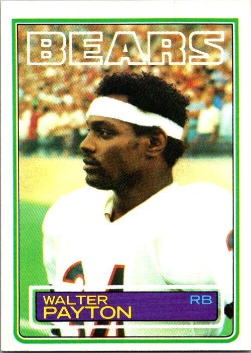 1983 Topps Football Card Walter Payton Chicago Bears