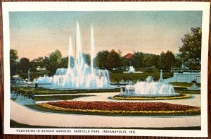 Vintage Postcard 1915-1930 Fountains, Garfield Park, Indianapolis, (IN)