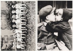 Childrens Identity Parade First Kiss 2x Postcard s