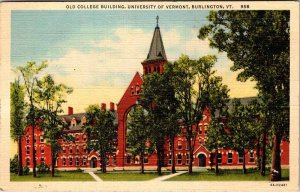 Postcard SCHOOL SCENE Burlington Vermont VT AM1791