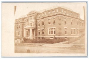 c1910's Home For Aged Building Auburn Maine ME Antique RPPC Photo Postcard