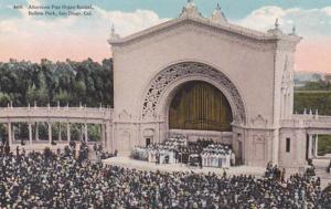 Clifornia San Diego Afternoon Pipe Organ Recital Balboa Park Curteich