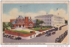 Tennessee Memphis CossittLibrary Federal Building And Post Office 1939