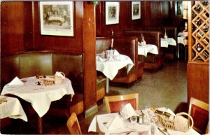 NY, New York City WALSH'S STEAK HOUSE Restaurant Interior ADVERTISING Postcard